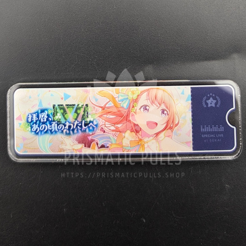 Project SEKAI - Acrylic Badge - Minori Hanasato "Dear Me, From Back Then" After Show Banner