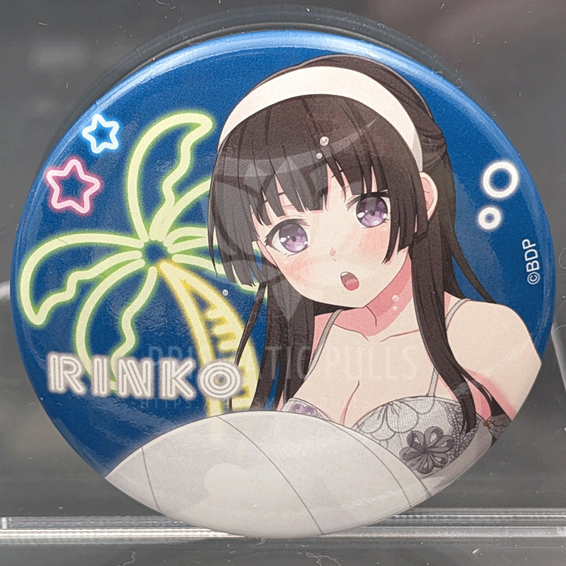 BanG Dream! - Can Badge - Rinko Shirokane (Summer Night Party! ver.)