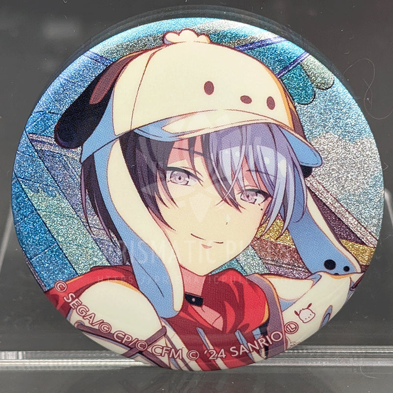 Project SEKAI × Sanrio - Glitter Can Badge - Toya Aoyagi