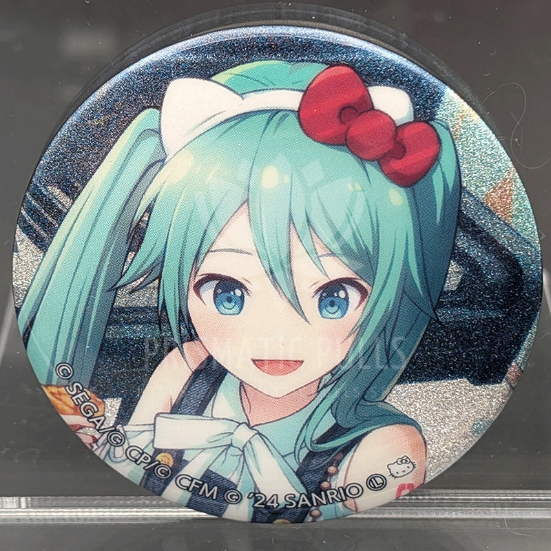 Project SEKAI × Sanrio - Glitter Can Badge - Miku Hatsune