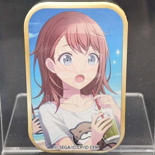 Project SEKAI - Square Can Badge - Minori Hanasato ("Chasing The Sparkle Beyond the Blue Sky")