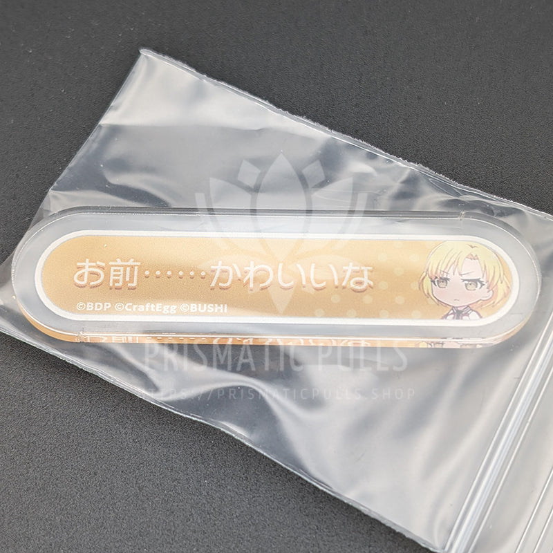 BanG Dream! - Title Acrylic Badge - MASKING (Masuki Sato) - "You're... pretty cute."