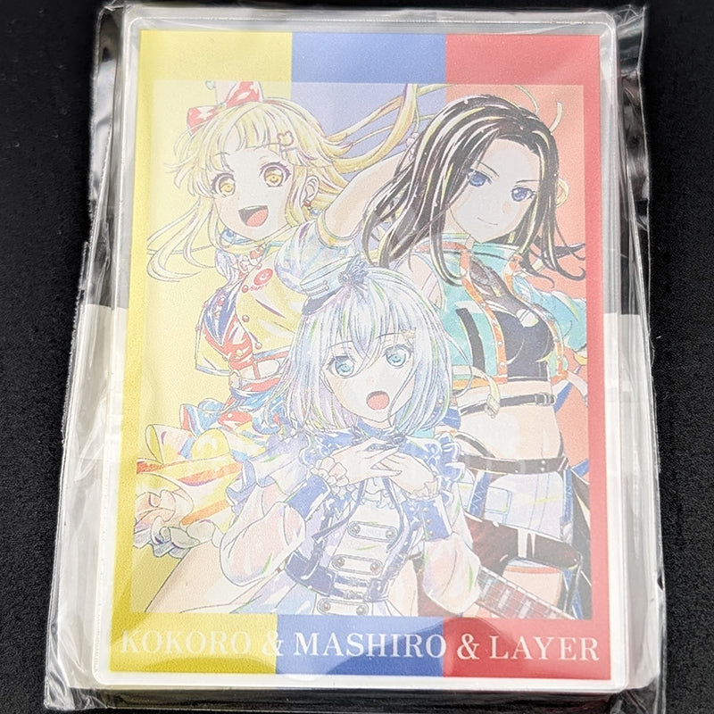 BanG Dream! × Ani-Art - Acrylic Badge - Kokoro Tsurumaki, Mashiro Kurata & LAYER (Rei Wakana)