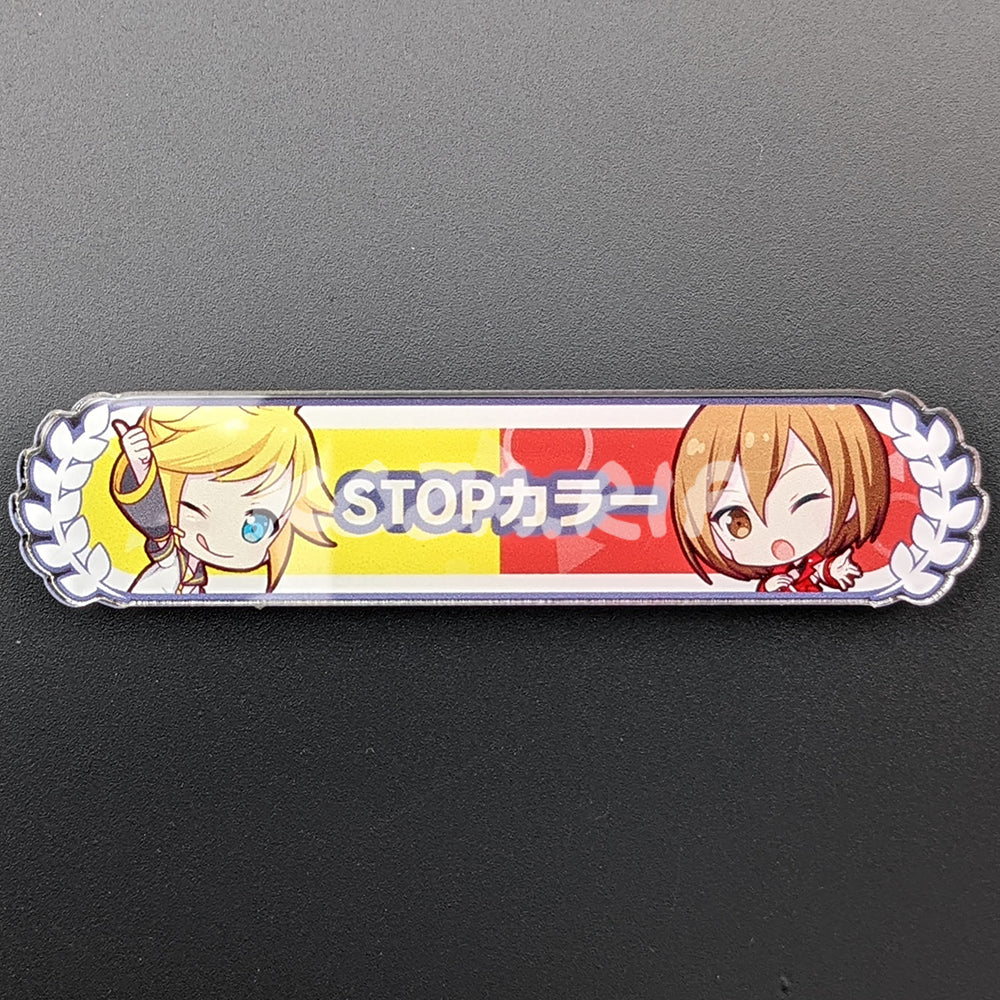 Project SEKAI - Kizuna Rank Acrylic Badge - Len Kagamine & MEIKO