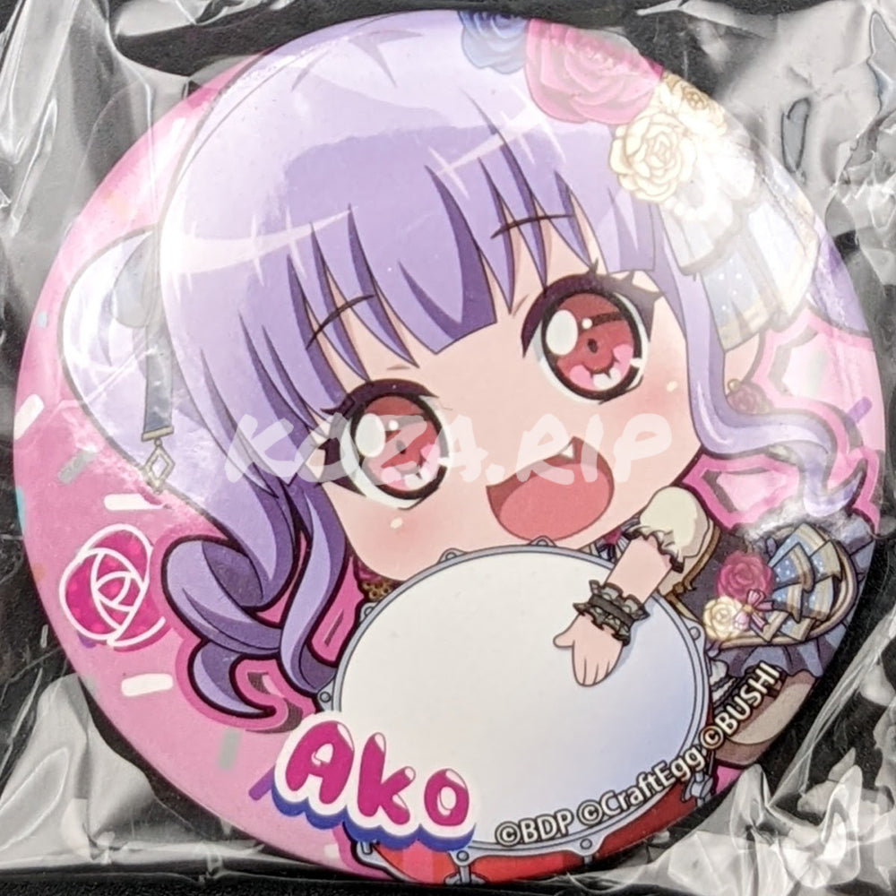BanG Dream! - Can Badge - Ako Udagawa (Mugyutto "Instrument" ver.)
