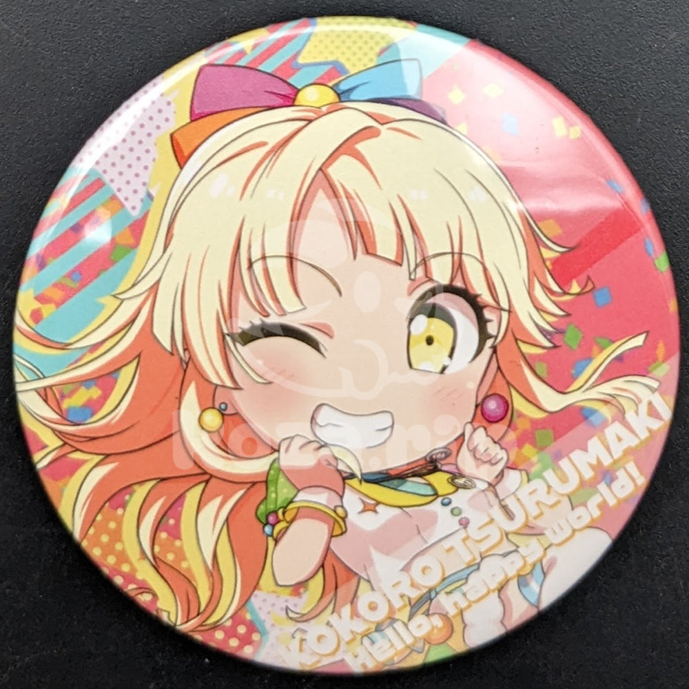 BanG Dream! GARUPA☆PICO ~Ohmori~ - CD Benefit Can Badge - Kokoro Tsurumaki