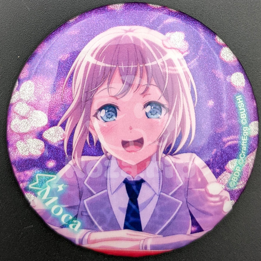 BanG Dream! - Glitter Can Badge - Moca Aoba ("Behold Their Swaying Skirts as They Run")