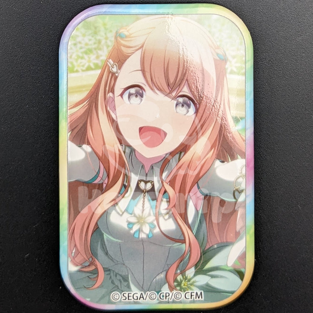 Project SEKAI - Square Can Badge - Minori Hanasato ("Scramble Fan Festival!" trained ver.)