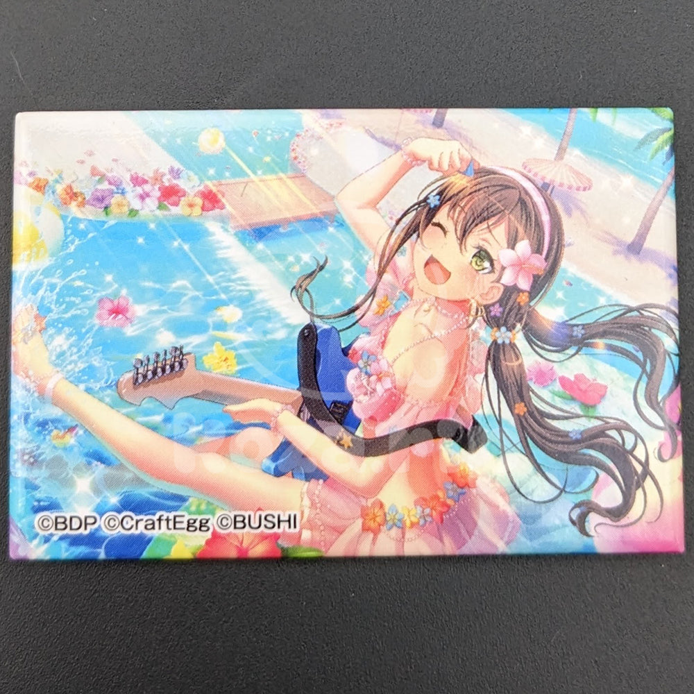 BanG Dream! - Square Can Badge - Tae Hanazono