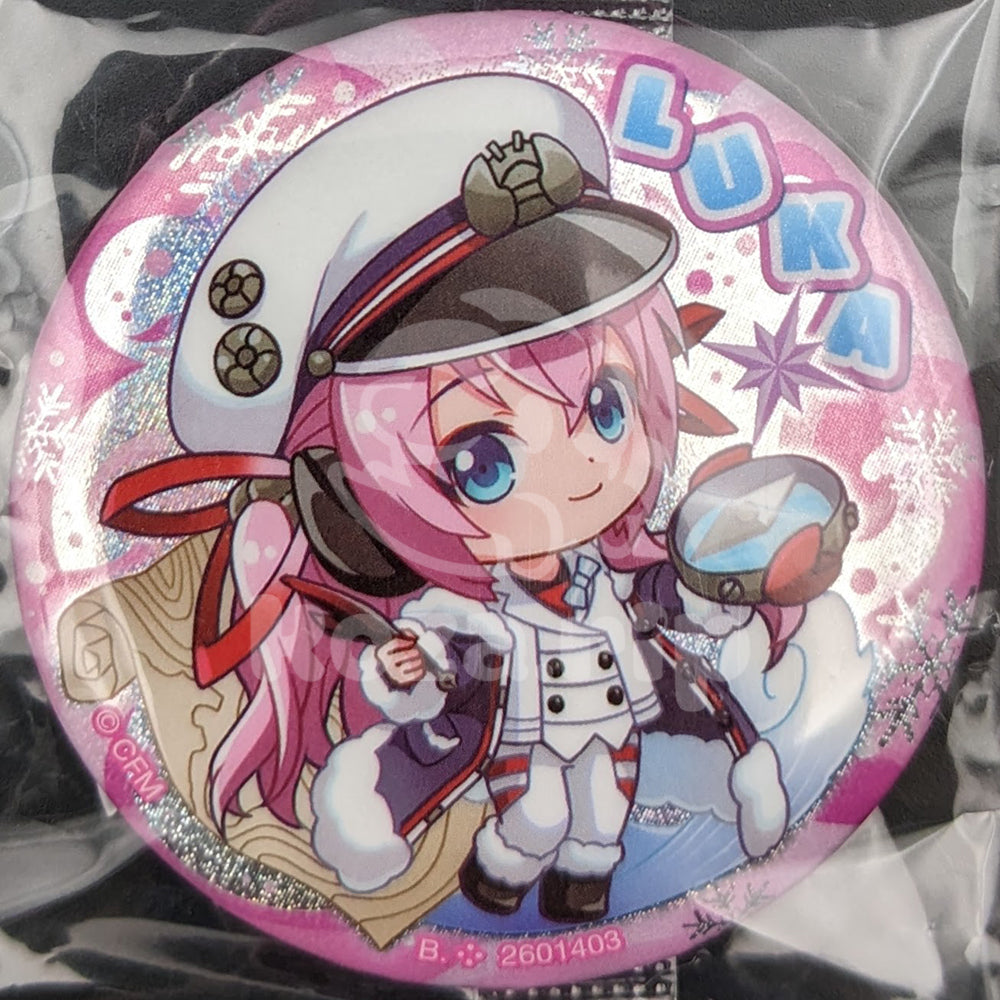 Vocaloid - Snow Miku 2022 Can Badge - Luka Megurine (Grand Voyage ver.)