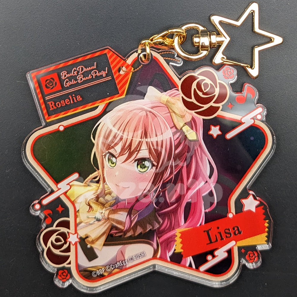 BanG Dream! - Large Star Acrylic Keychain - Lisa Imai ("The Future Will Surely Be Rosy!")