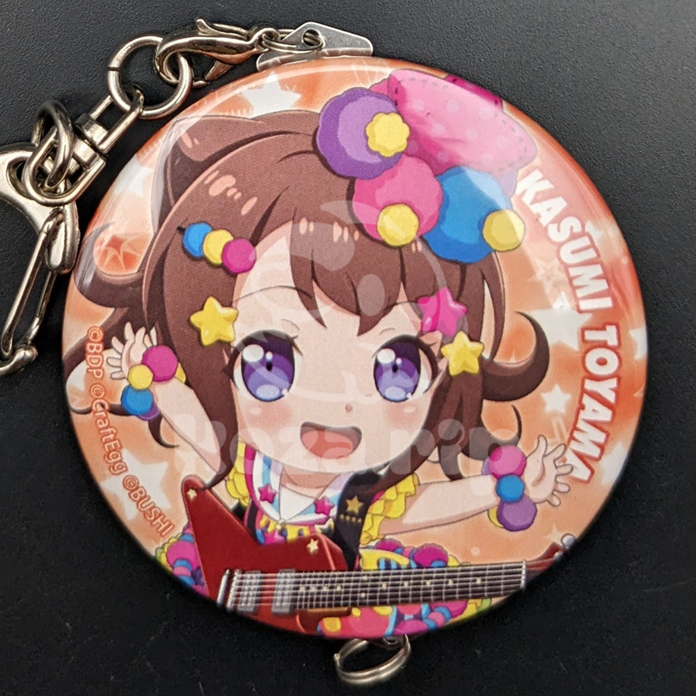 BanG Dream! - Can Badge with Keychain - Kasumi Toyama