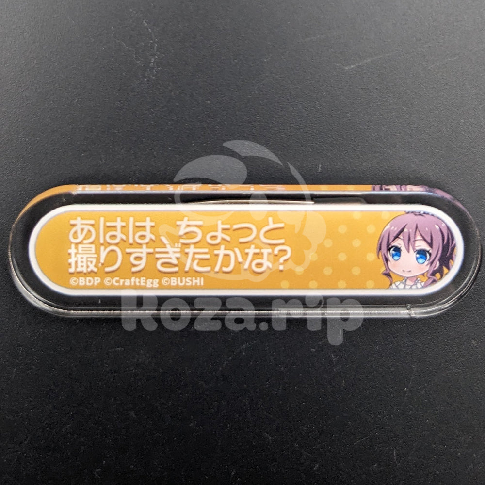 BanG Dream! - Title Acrylic Badge - Saya Yamabuki - "Hahaha, do you think I took too many?"