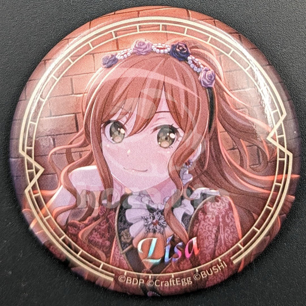 BanG Dream! Roselia "Farbe" LIVE - Can Badge - Lisa Imai