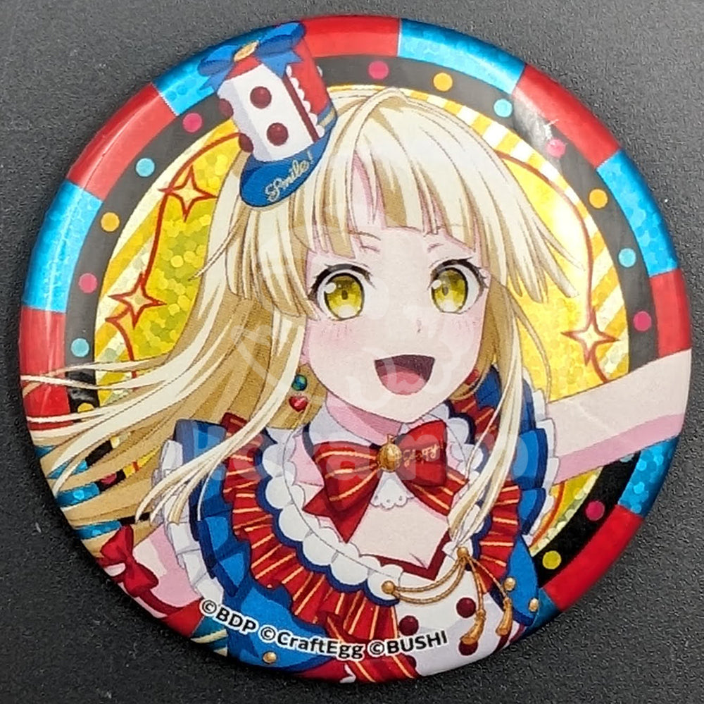 BanG Dream! Hello, Happy World! "Happy! Lucky! Smile! Festival!" LIVE - Hologram Can Badge - Kokoro Tsurumaki
