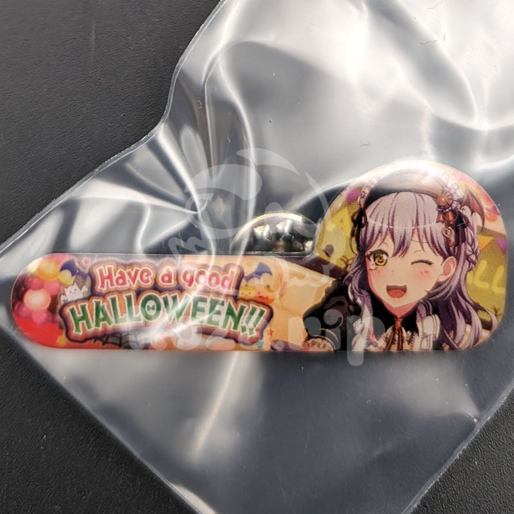 BanG Dream! - Enamel Badge - LOCK (Rokka Asahi) "Have a good HALLOWEEN!!" banner