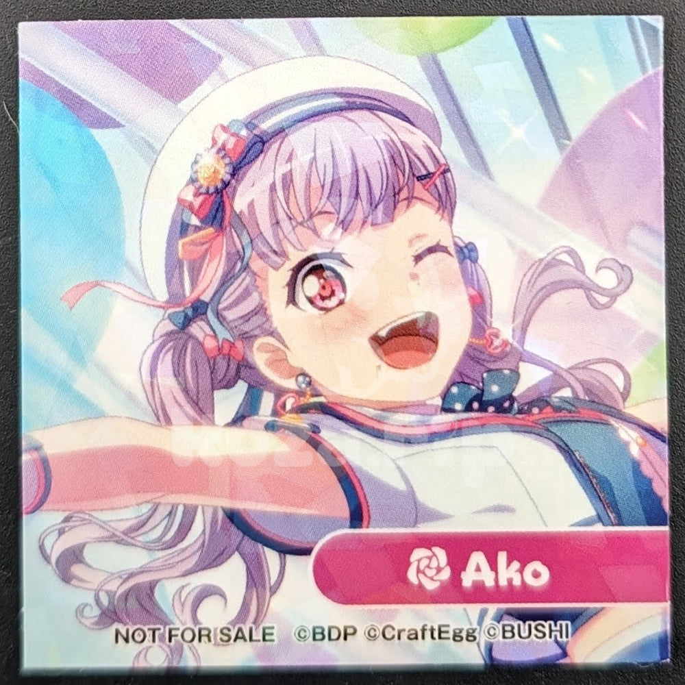 BanG Dream! - Hologram Sticker - Ako Udagawa ("Little Rose Harmony")