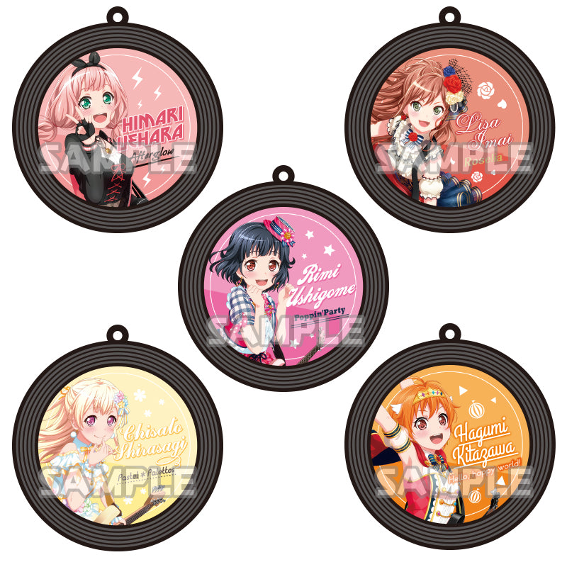 BanG Dream! - Record Style Rubber Keychain - Rimi Ushigome