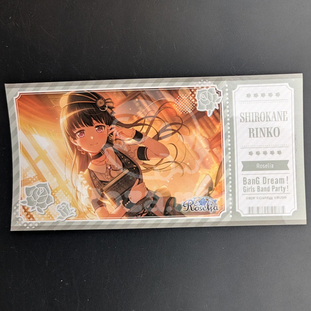 BanG Dream! - Ticket Sticker - Rinko Shirokane ("My first step")