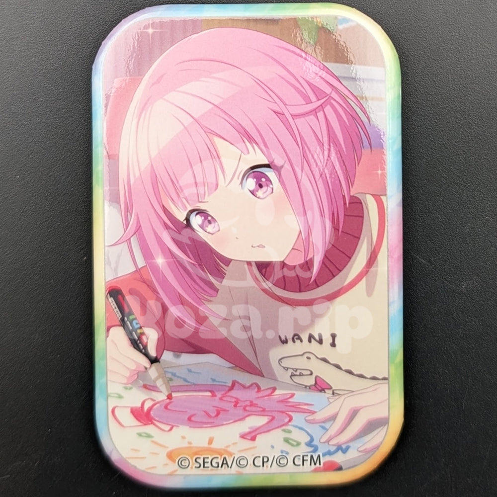 Project SEKAI - Square Can Badge - Emu Otori ("Paint What I Love♪ Rainbow Canvas")