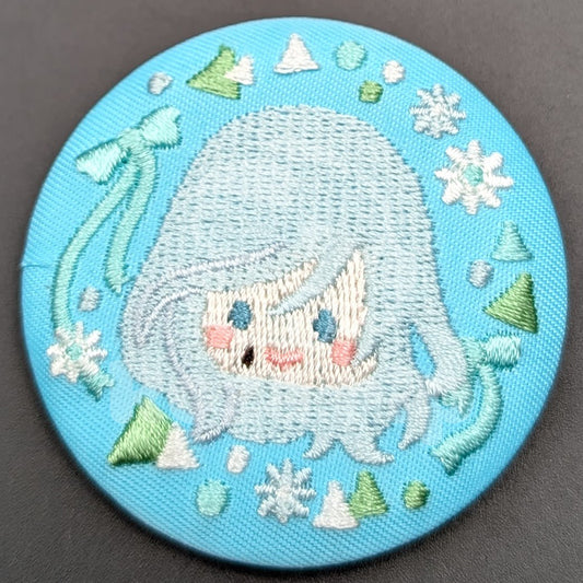 Project SEKAI - Embroidery Can Badge - Shizuku Hinomori