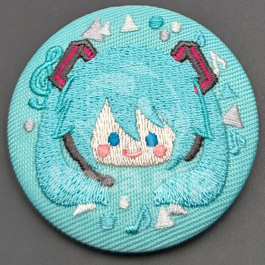 Project SEKAI - Embroidery Can Badge - Miku Hatsune