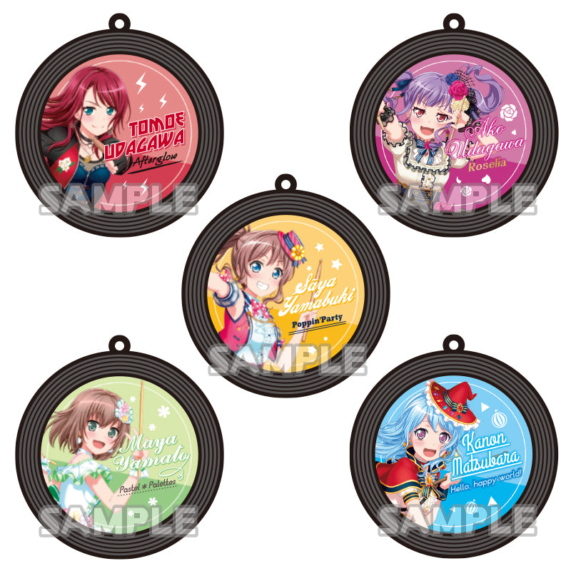 BanG Dream! - Record Style Rubber Keychain - Ako Udagawa