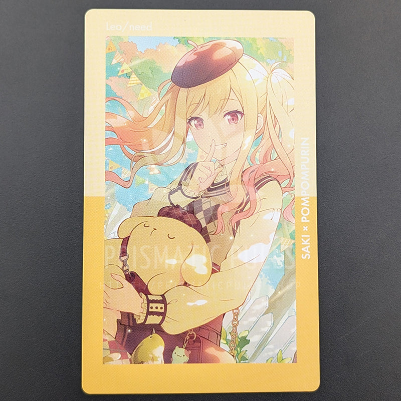 Project SEKAI × Sanrio - ePick Card - Saki Tenma ("Pompompurin" trained ver.)