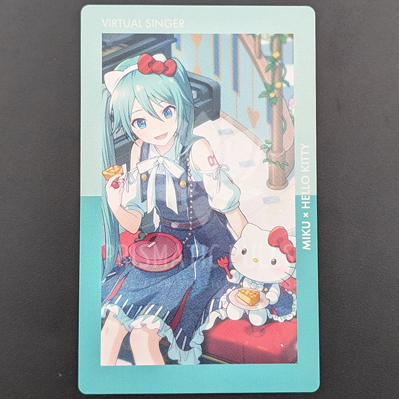Project SEKAI × Sanrio - ePick Card - Miku Hatsune ("Hello Kitty" trained ver.)