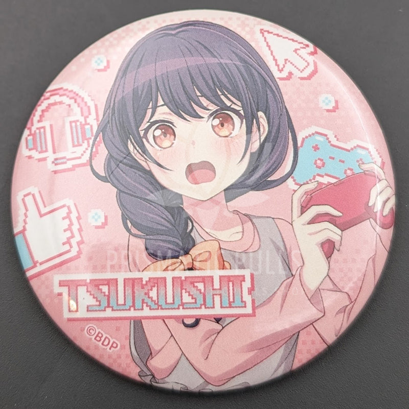 BanG Dream! × Village Vanguard - Can Badge - Tsukushi Futaba (Game Party! ver.)