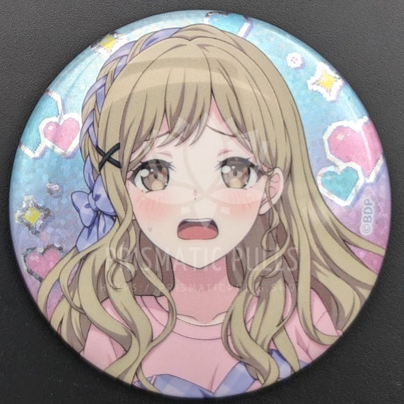 BanG Dream! × Village Vanguard - Hologram Can Badge - Arisa Ichigaya (Game Party! ver.)