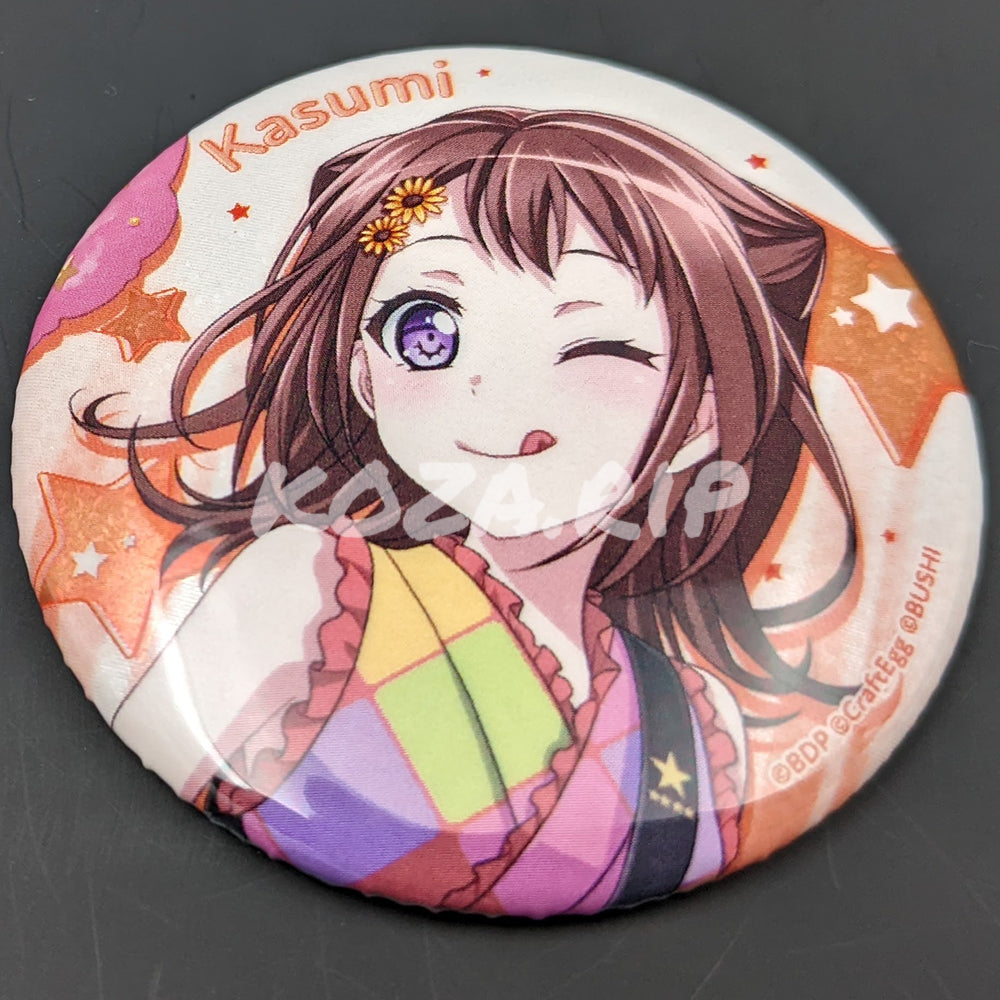 BanG Dream! - Hologram Can Badge - Kasumi Toyama ("A Rhythmic Beat: Fireworks Festival")