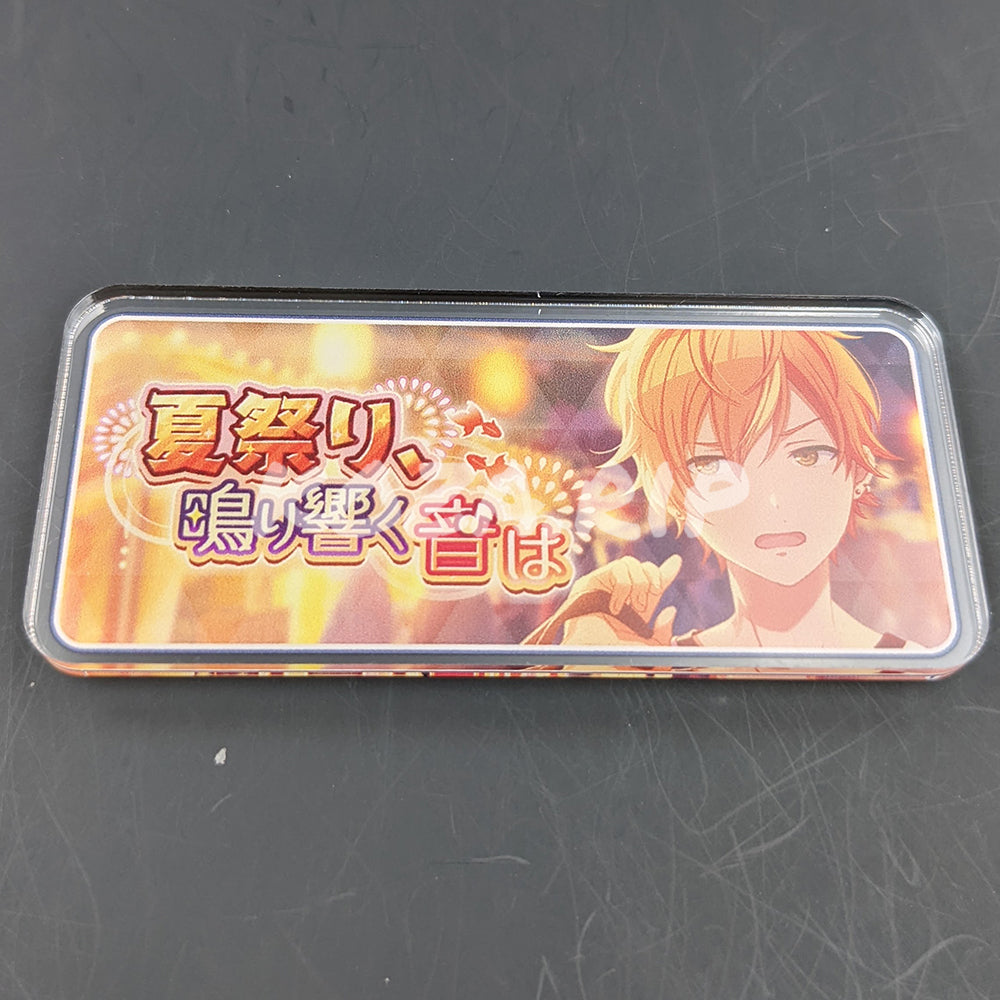 Project SEKAI - Acrylic Badge - Akito Shinonome "The Sounds of a Summer Festival!" Banner