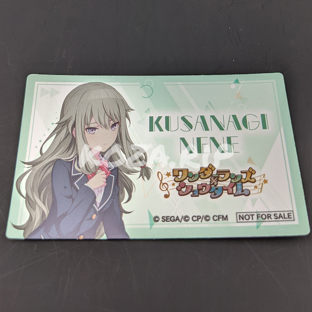 Project SEKAI - Animate 2nd Anniversary Fair - Metallic Card - Nene Kusanagi