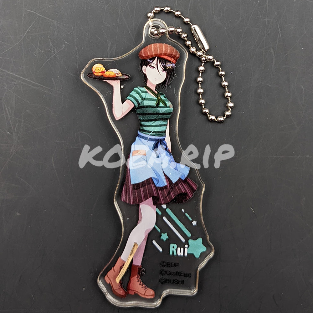 BanG Dream! Cafe 2022 - Acrylic Keychain - Rui Yashio (KV ver.)