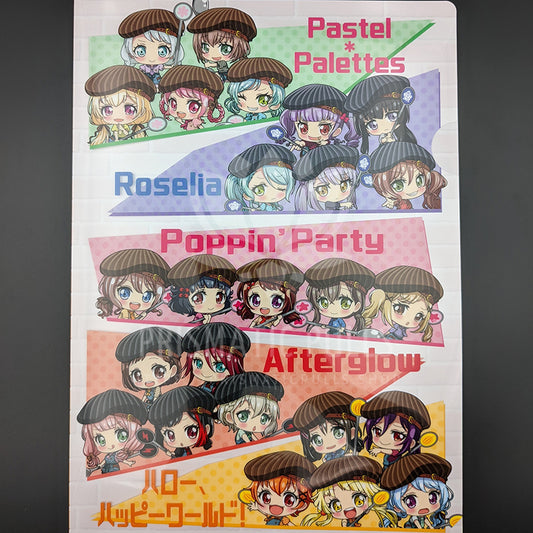 BanG Dream! Cafe 2018 - A4 Clearfile - Full Cast
