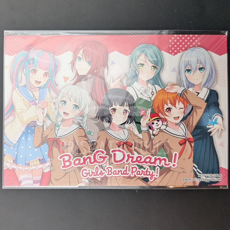 BanG Dream! - Postcard - Rimi, Tomoe, Eve, Sayo, Hagumi, Mashiro & PAREO (Reona Nyubara) (Happy Days ver.)