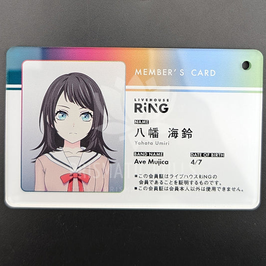 BanG Dream! - Acrylic Keychain - Timoris (Umiri Yahata) (RiNG Membership Card)