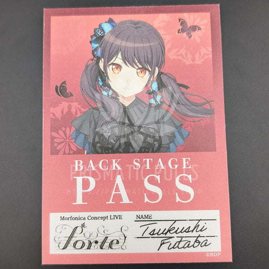 BanG Dream! Morfonica "forte" LIVE 2024 - Backstage Pass Sticker - Tsukushi Futaba