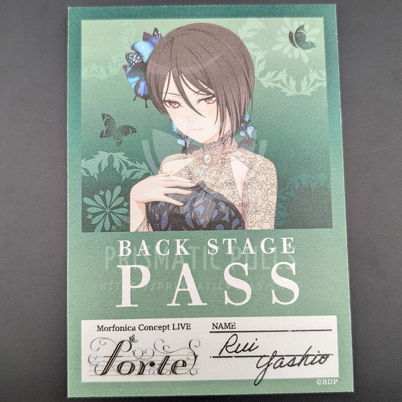 BanG Dream! Morfonica "forte" LIVE 2024 - Backstage Pass Sticker - Rui Yashio