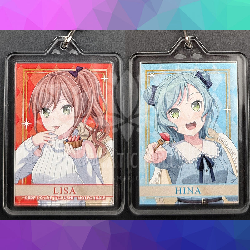 BanG Dream! - Double-Sided Acrylic Keychain - Lisa Imai & Hina Hikawa (Sweets×Flower Tea Party! ver.)