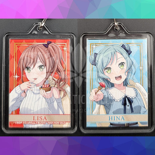 BanG Dream! - Double-Sided Acrylic Keychain - Lisa Imai & Hina Hikawa (Sweets×Flower Tea Party! ver.)