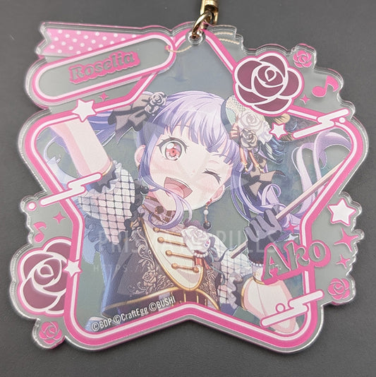 BanG Dream! - Large Star Acrylic Keychain - Ako Udagawa ("Road to Avalon")