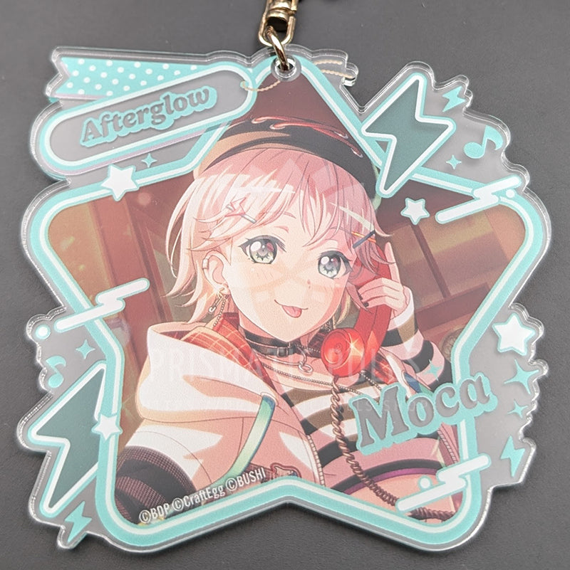 BanG Dream! - Large Star Acrylic Keychain - Moca Aoba ("Scribble in the Blue")