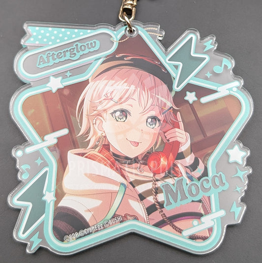 BanG Dream! - Large Star Acrylic Keychain - Moca Aoba ("Scribble in the Blue")