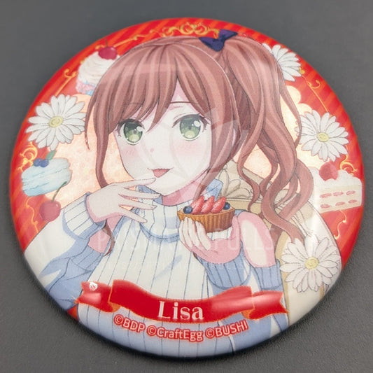 BanG Dream! - Hologram Can Badge - Lisa Imai (Sweets×Flower Tea Party! ver.)