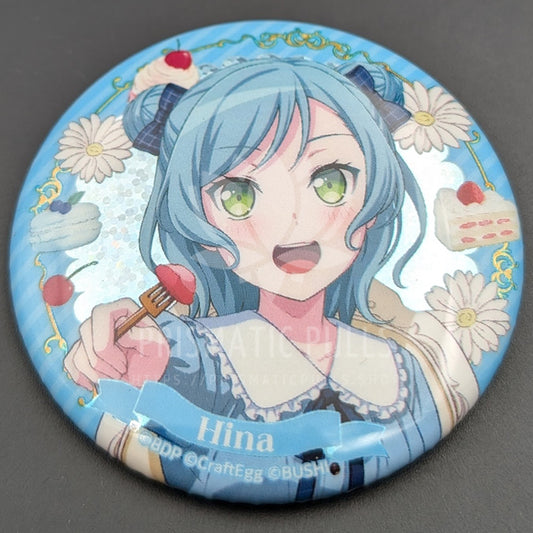 BanG Dream! - Hologram Can Badge - Hina Hikawa (Sweets×Flower Tea Party! ver.)