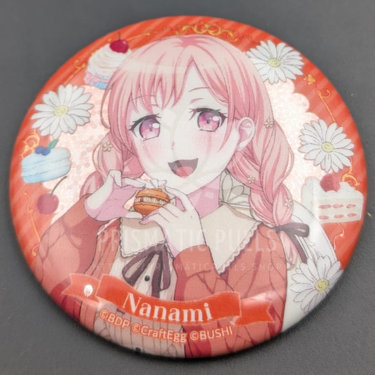 BanG Dream! - Hologram Can Badge - Nanami Hiromachi (Sweets×Flower Tea Party! ver.)