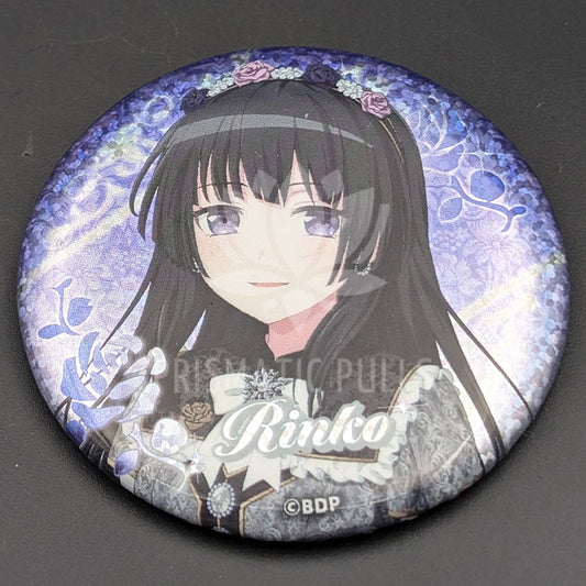 BanG Dream! Roselia "Rosenchor" LIVE - Hologram Can Badge - Rinko Shirokane