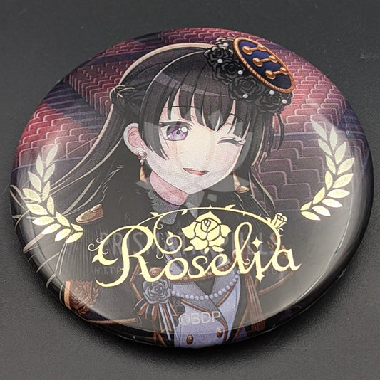 BanG Dream! Roselia "Rosenchor" LIVE - Can Badge - Rinko Shirokane (Special ver.)
